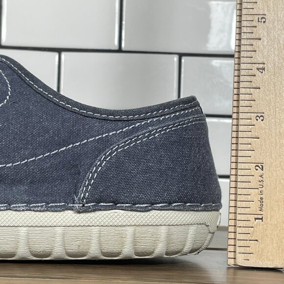 Clarks Kornel Row Mens Size 11 Shoes Blue Canvas Suede Lace Up Casual Sneaker - Picture 10 of 13